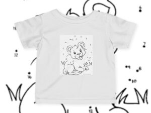 Cute Kids' Jersey Tee with Animal Designs, Baby Shirt, Toddler Clothes, Nursery Outfit, Gift for Baby Shower