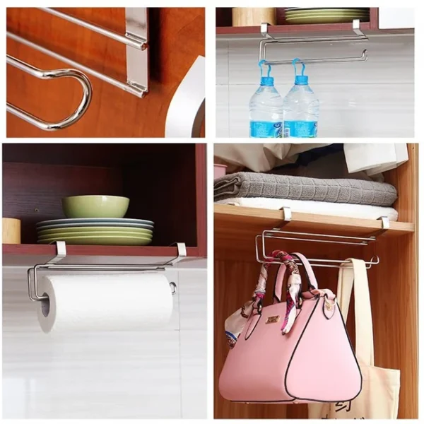 Roll Holder Kitchen Roll Holder Stainless Steel Sus304 Toilet Paper Under Cabinet Paper Towel Holder - Image 2