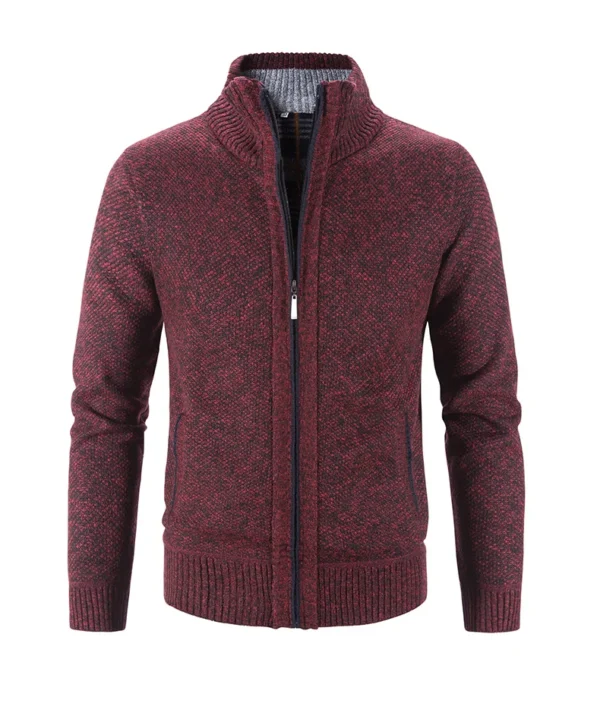 Liu Ming Autumn Winter Men Fashion New Product Solid Color Thick Warm High Quality Coat Plus Size Jackets Sweater - Image 4