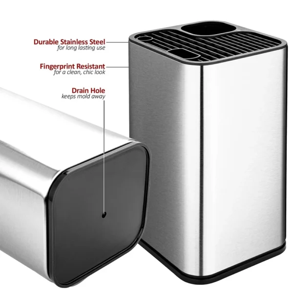 XITUO High Quality Kitchen Knife Holder Storage Block Stands 8" Chef Knives Tools Knife Stand Holder Block Kitchen Accessories - Image 3