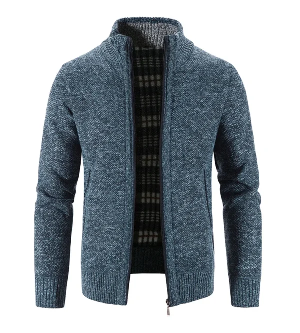 Liu Ming Autumn Winter Men Fashion New Product Solid Color Thick Warm High Quality Coat Plus Size Jackets Sweater - Image 2