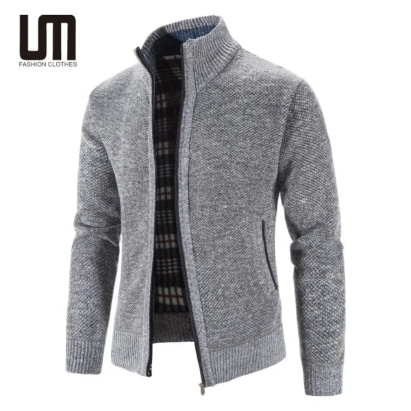 Liu Ming Autumn Winter Men Fashion New Product Solid Color Thick Warm High Quality Coat Plus Size Jackets Sweater