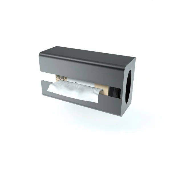 Hot Sales Metal Kitchen Holder Rectangular Napkin Dispenser Box Bathroom Wall Mount Toilet Paper Magnetic Tissue Storage Shelf