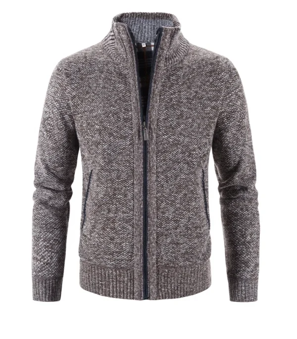 Liu Ming Autumn Winter Men Fashion New Product Solid Color Thick Warm High Quality Coat Plus Size Jackets Sweater - Image 3