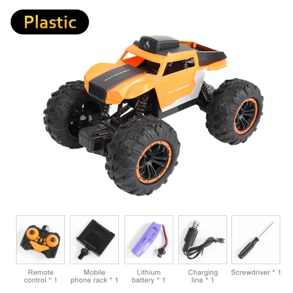 Alloy Rc Car With HD 720P WIFI FPV Camera Machine on Remote Control Stunt 1:18 2.4G SUV Radio Control Climbing Toys for Kids - Image 5