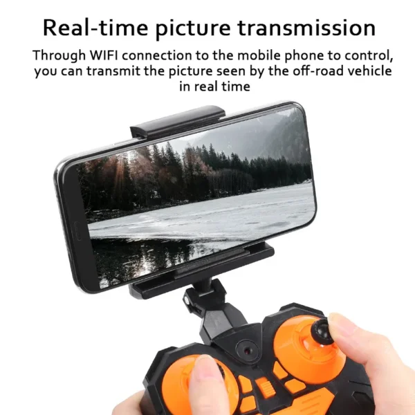Alloy Rc Car With HD 720P WIFI FPV Camera Machine on Remote Control Stunt 1:18 2.4G SUV Radio Control Climbing Toys for Kids