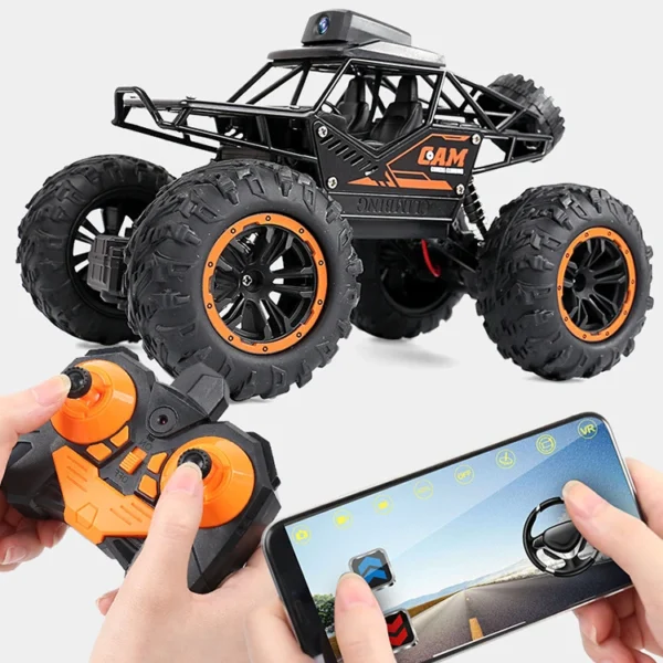 Alloy Rc Car With HD 720P WIFI FPV Camera Machine on Remote Control Stunt 1:18 2.4G SUV Radio Control Climbing Toys for Kids - Image 6