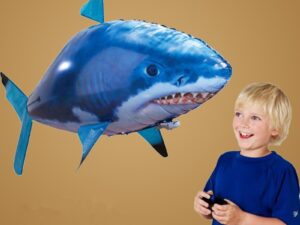 Remote Control Shark Toy Air Swimming Fish Infrared Flying RC Airplanes Balloons